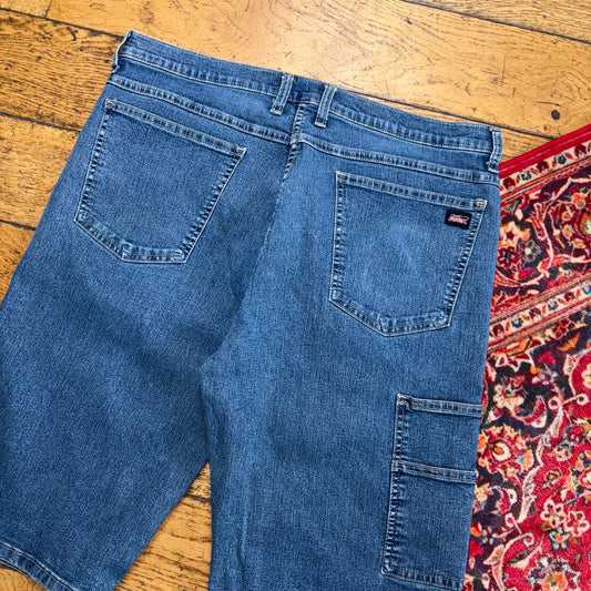 Vintage Dickies Workwear Carpenter Blue Baggy Jorts Shorts - 36