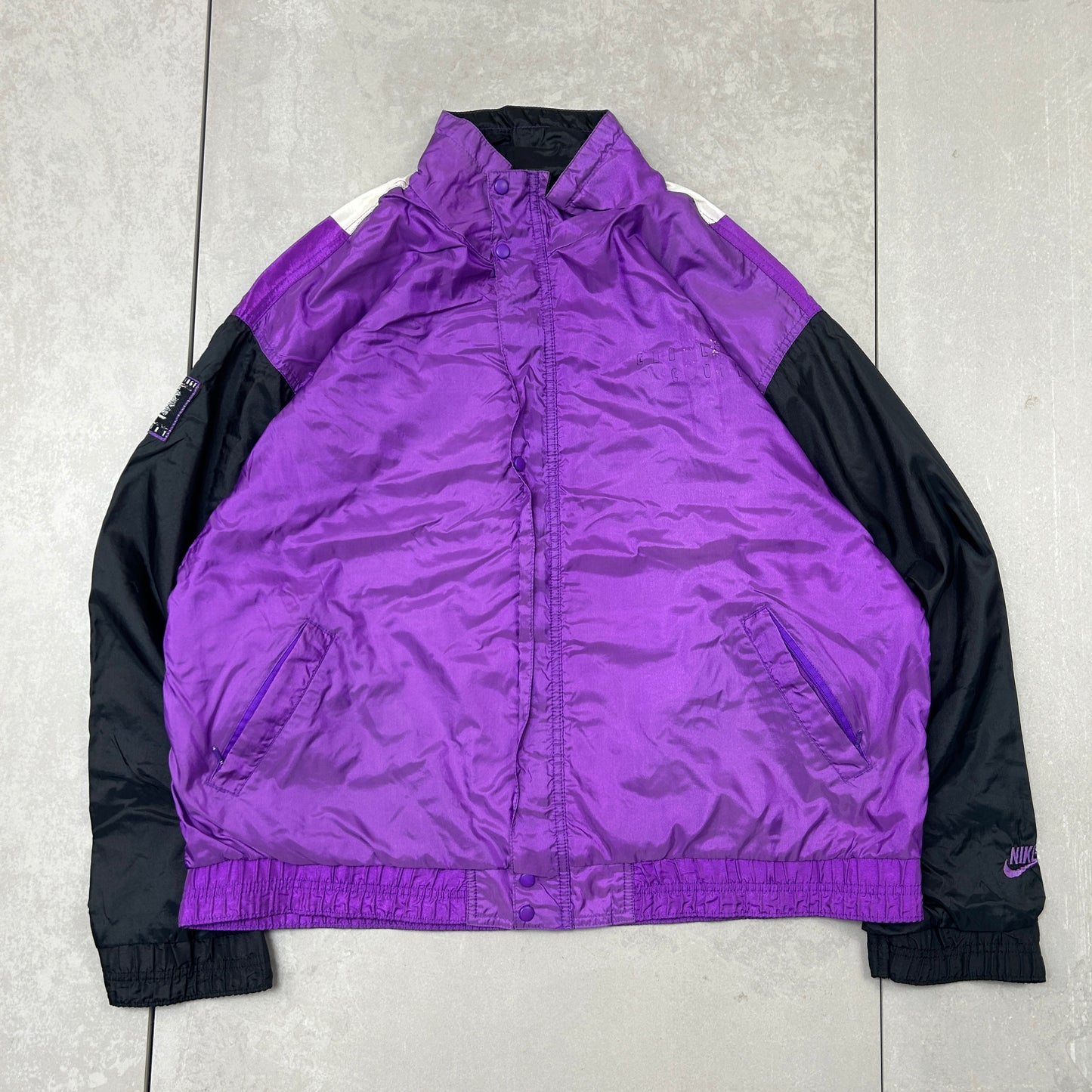 Vintage Nike Andre Aggasi Challenge Court Rare Purple Windbreaker Track Jacket