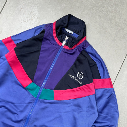 Vintage Sergio Tacchini Purple Tracksuit Track Shell Windbreaker Jacket - S