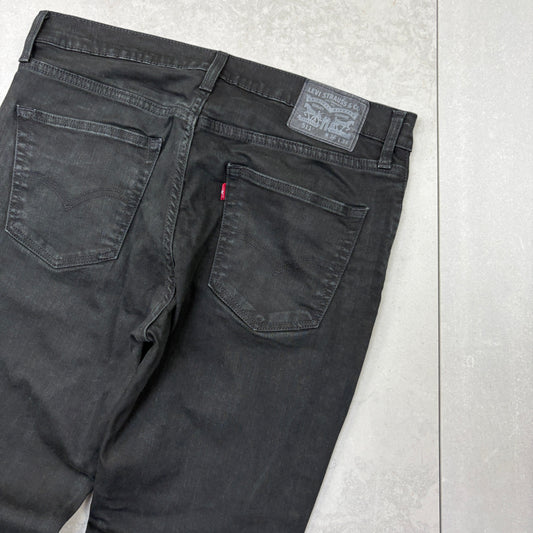 Vintage Levis 511 Slim Black Denim Jeans - 36