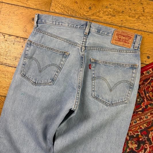 Vintage Levis 505 Straight Blue Denim Jeans - 34