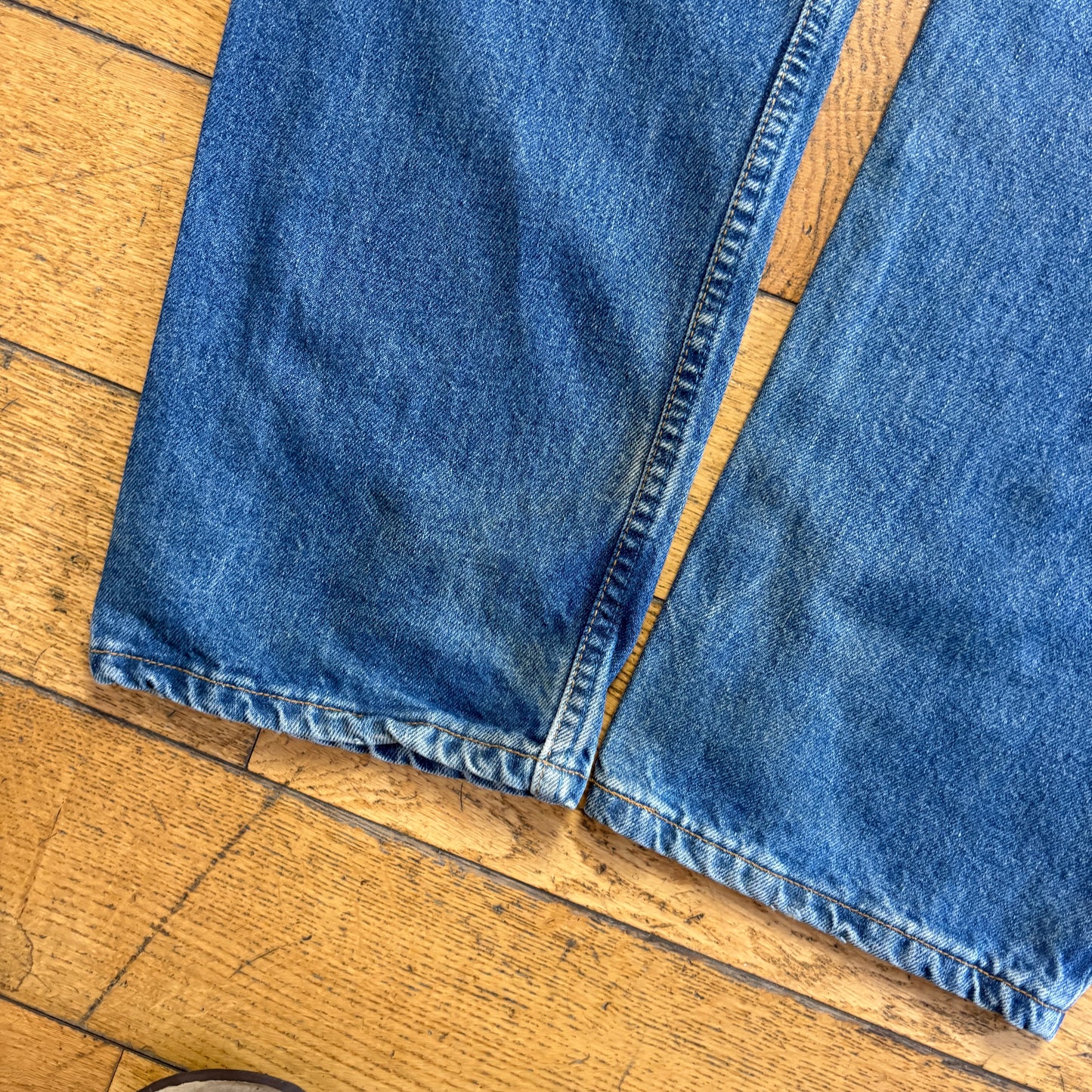 Vintage Levis 521 Straight Blue Denim Jeans - 38R