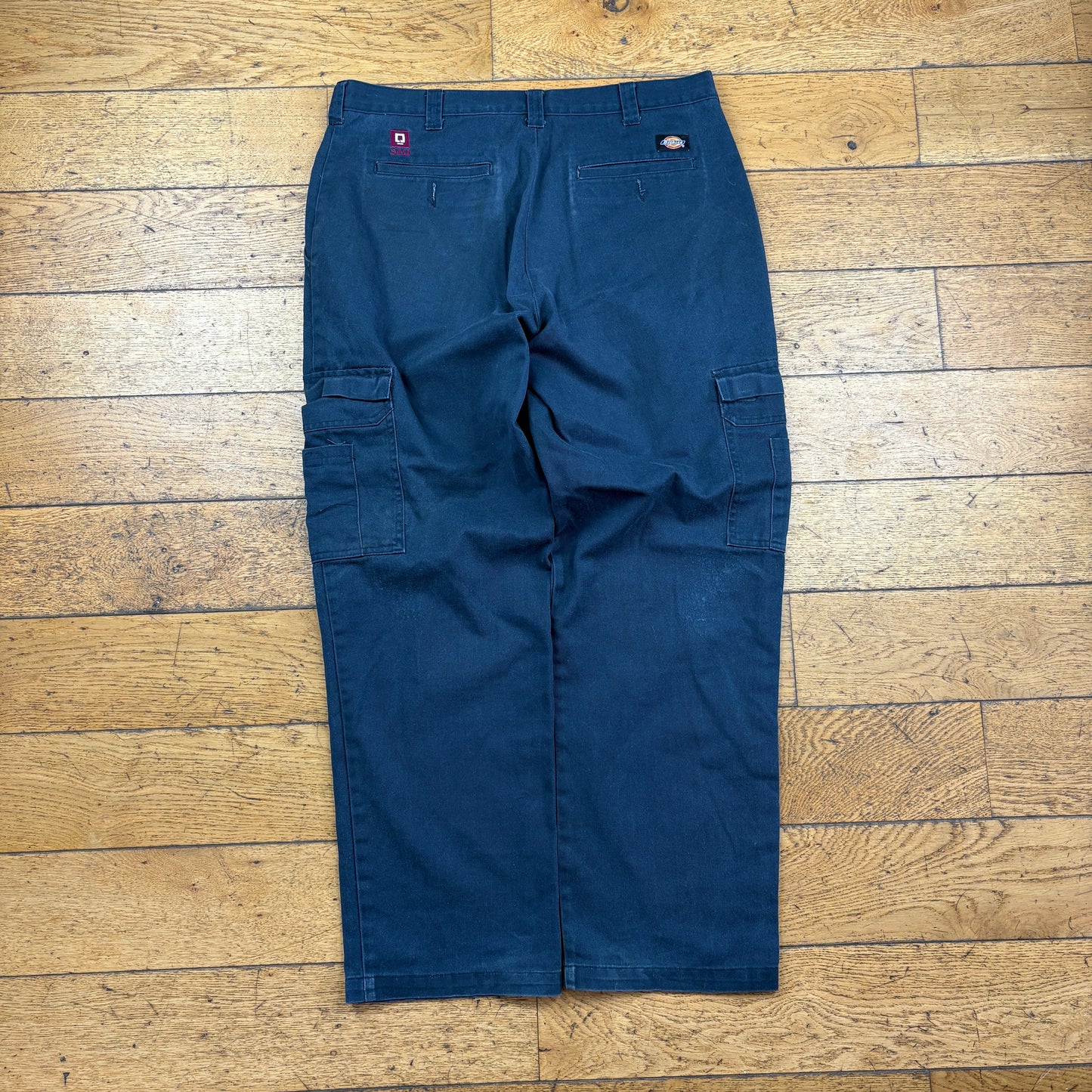 Vintage Dickies 874 Navy Cargo Skate Trousers - 36