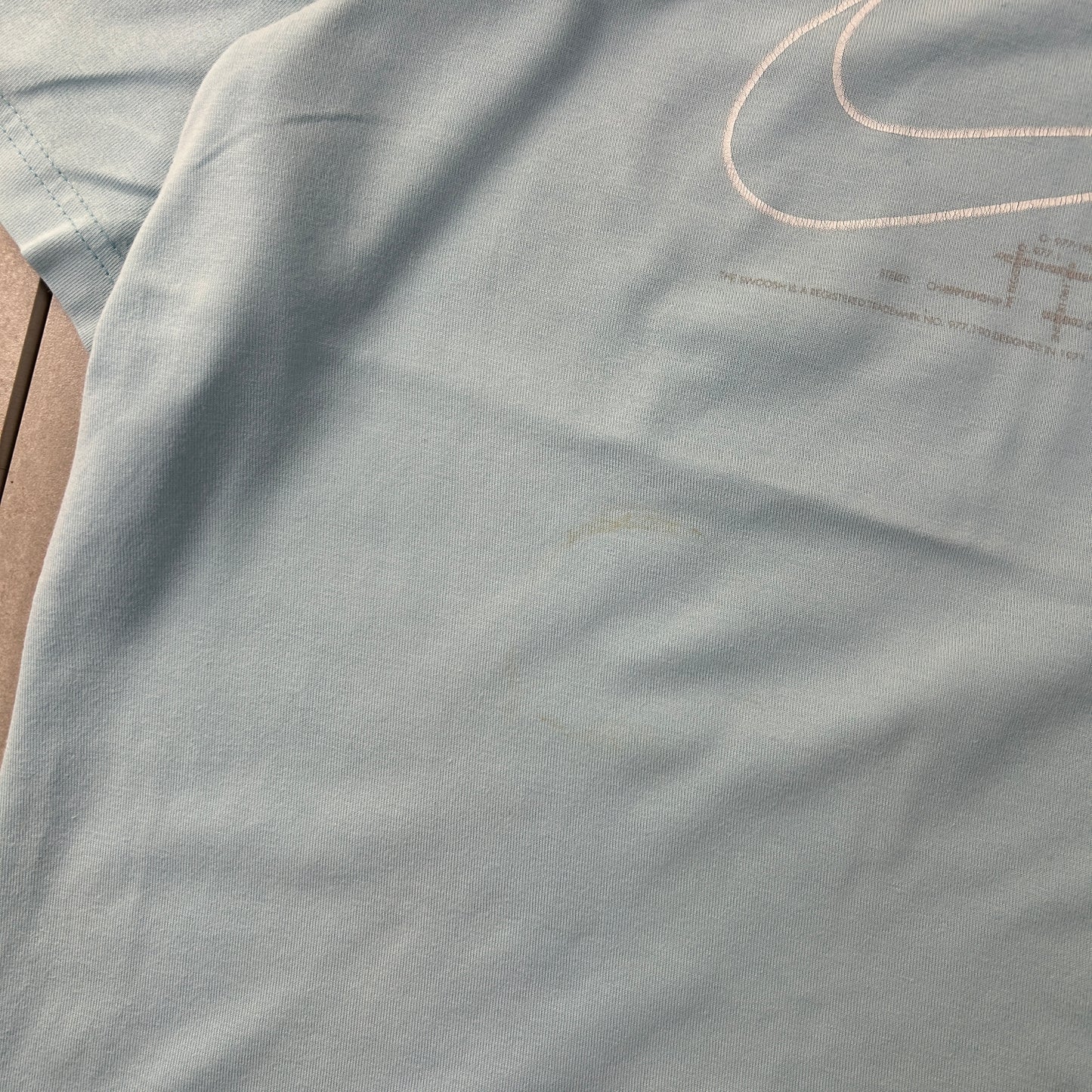 Vintage 00s Nike Swoosh Silver Tag Baby Blue T-Shirt - S