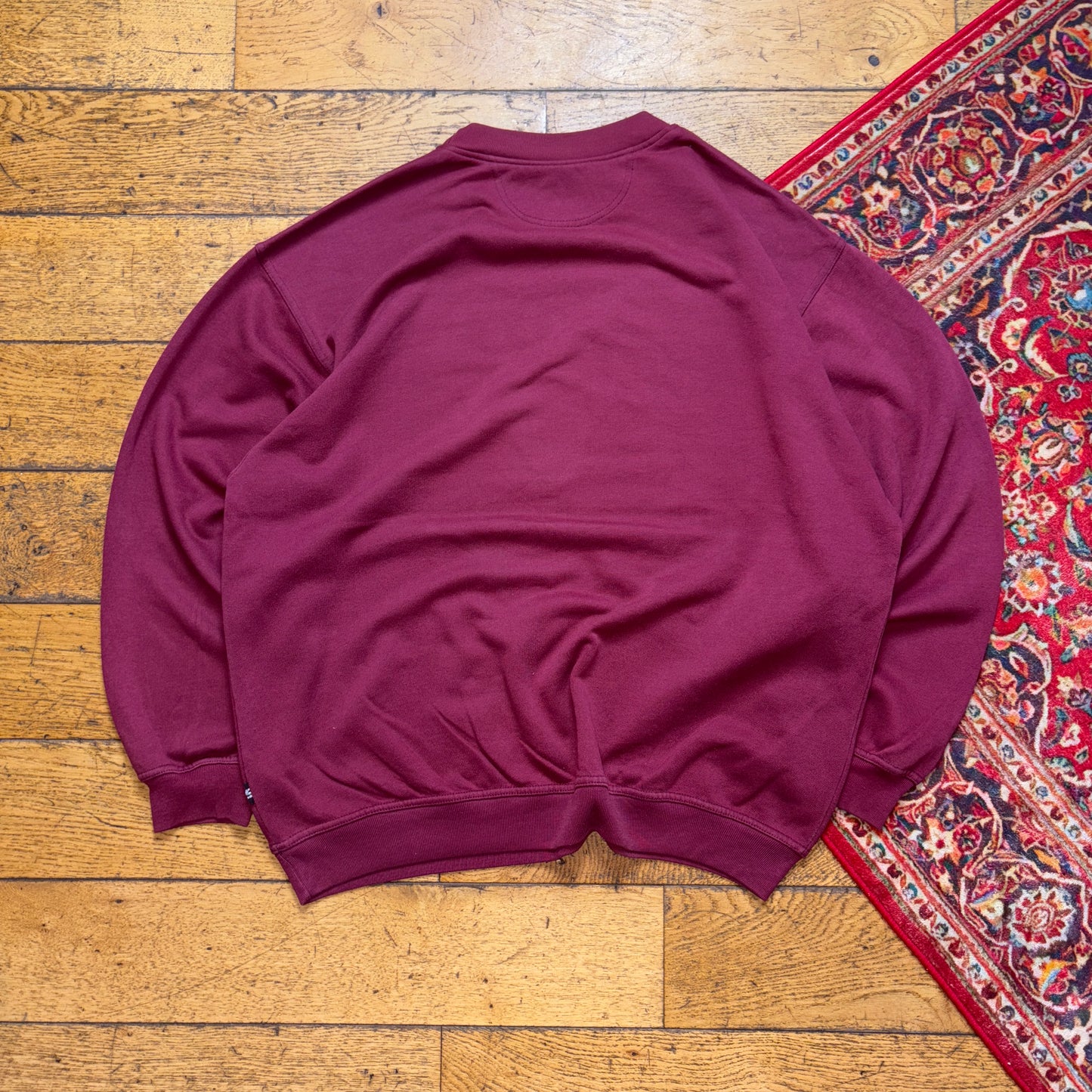 Vintage 90s Adidas Classics Burgundy Embroidered Sweatshirt - XL
