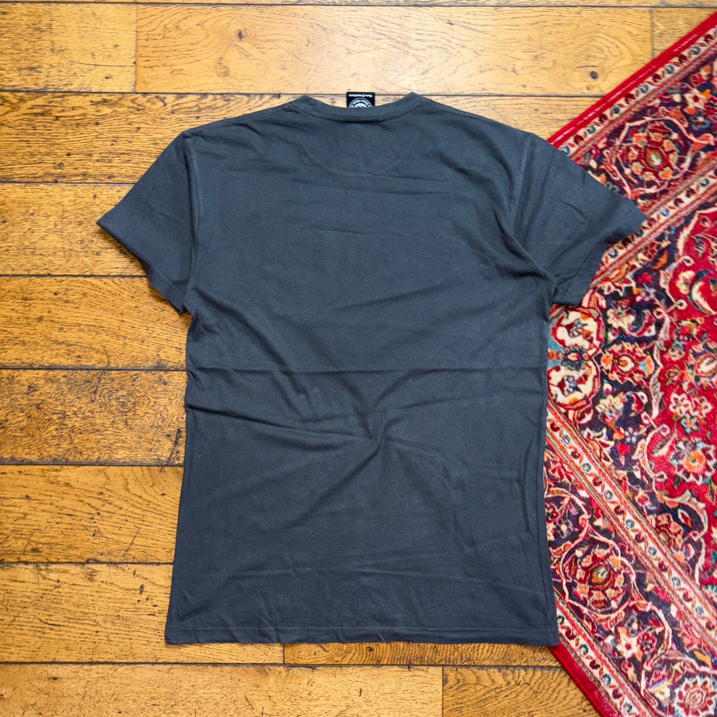 Vintage Thrasher Grey Skate Flames Graphic T-Shirt - XS
