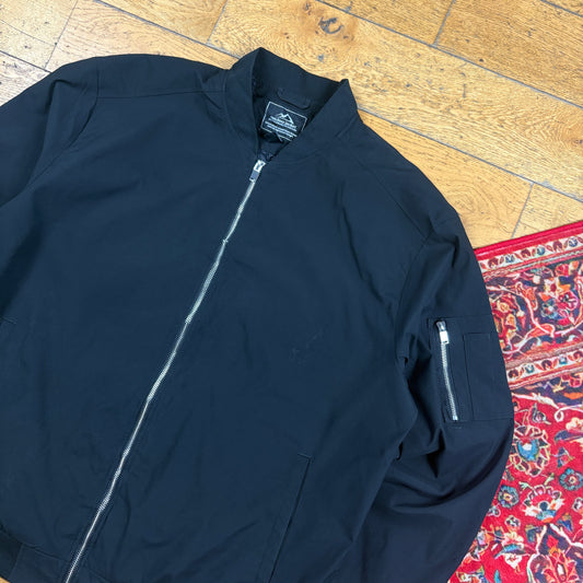 Vintage Black MA-1 Bomber Jacket - XXL
