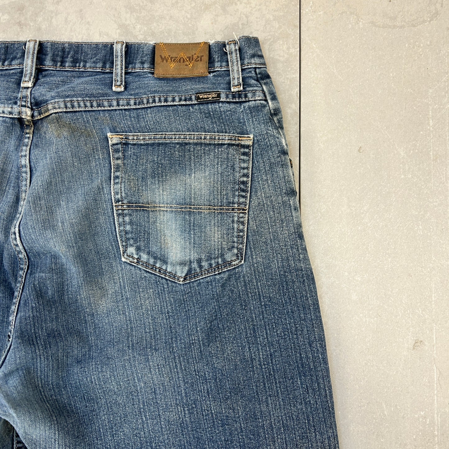 Vintage Wrangler Blue Straight Denim Workwear Jeans - 40