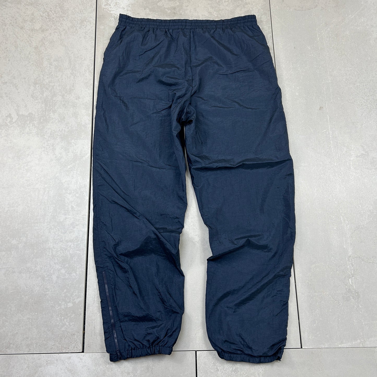 Vintage Fila Navy Baggy Tracksuit Sweatpants Track Pants Bottoms - L