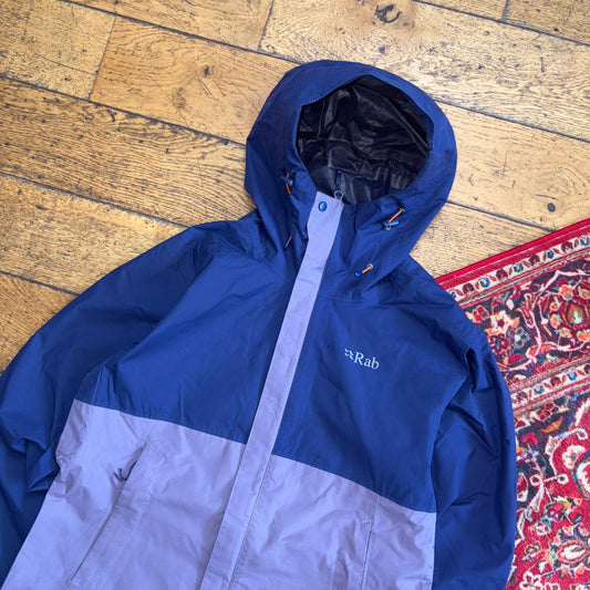 Vintage Rab Purple Womens Hiking Gorpcore Waterproof Pertex Jacket Coat - Size12