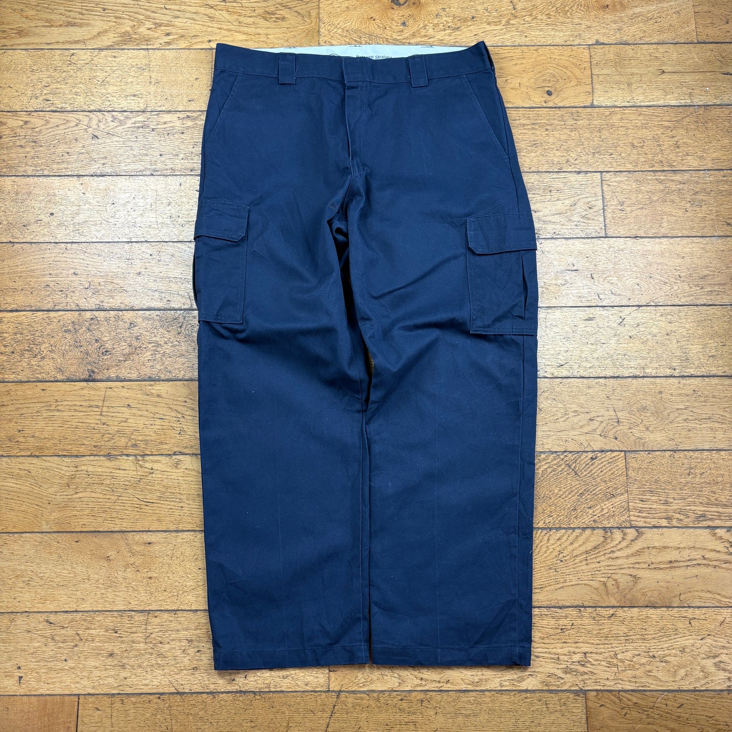 Vintage Dickies 874 Navy Cargo Skate Trousers - 40