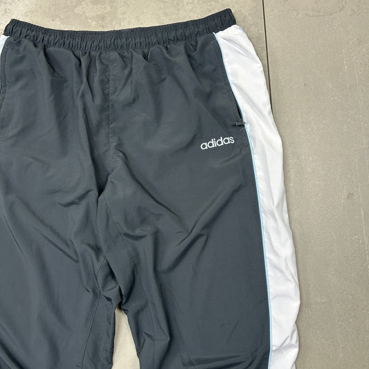 Vintage Adidas Grey Baggy Tracksuit Sweatpants Track Pants Bottoms - XL
