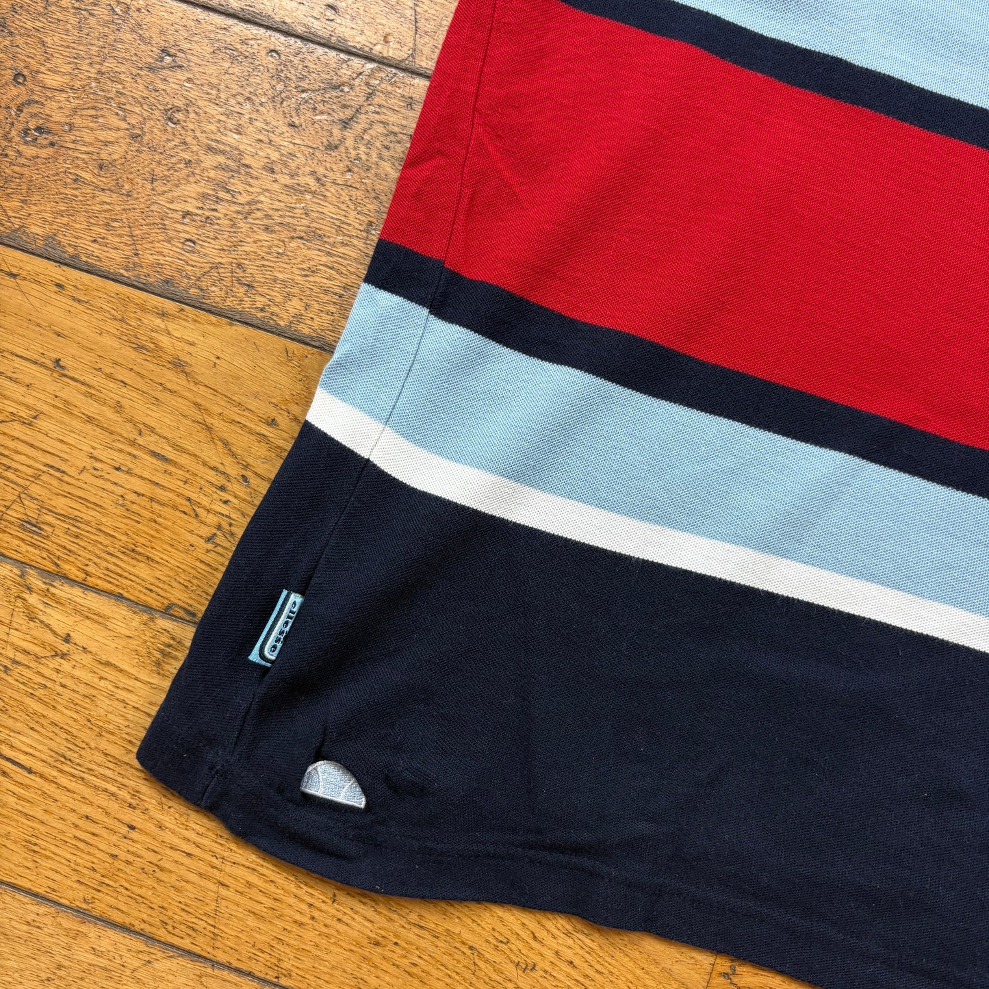 Vintage Ellesse Navy Red Stripe T-Shirt - XL