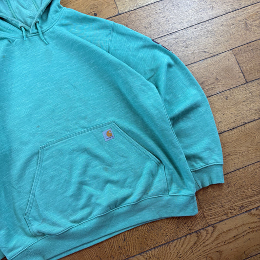 Vintage Carhartt Green Hoodie Sweatshirt - XL