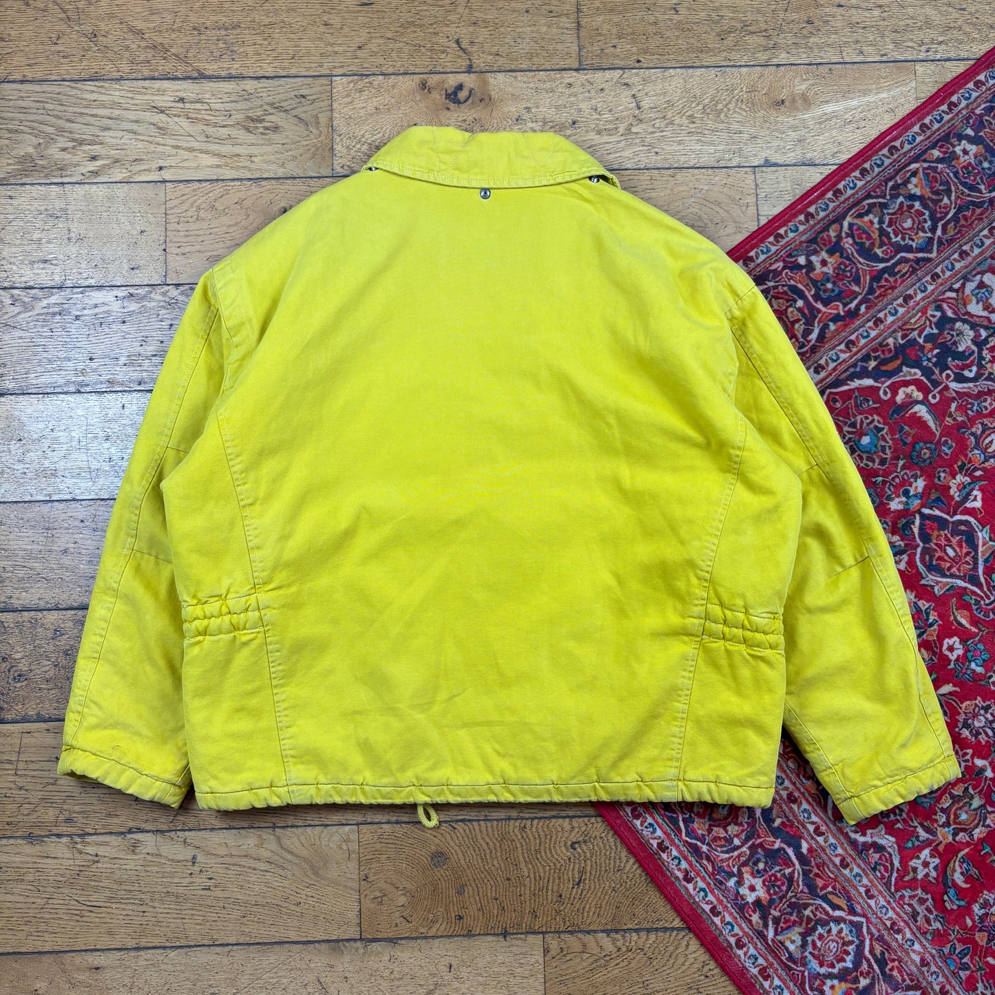 Vintage Energie 1993 Fireman Clasp Yellow Padded Jacket - XL