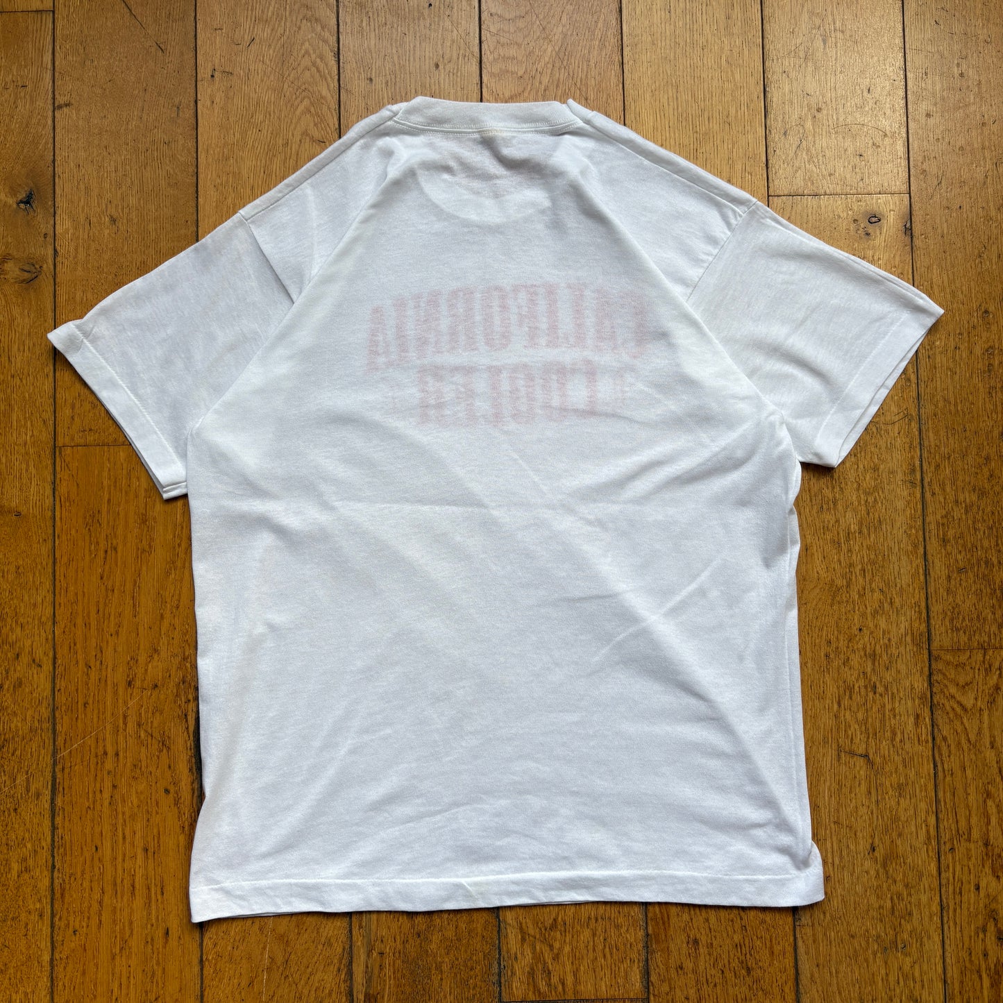 Vintage 1987 California Cooler Single Stitch White Graphic T-Shirt - S