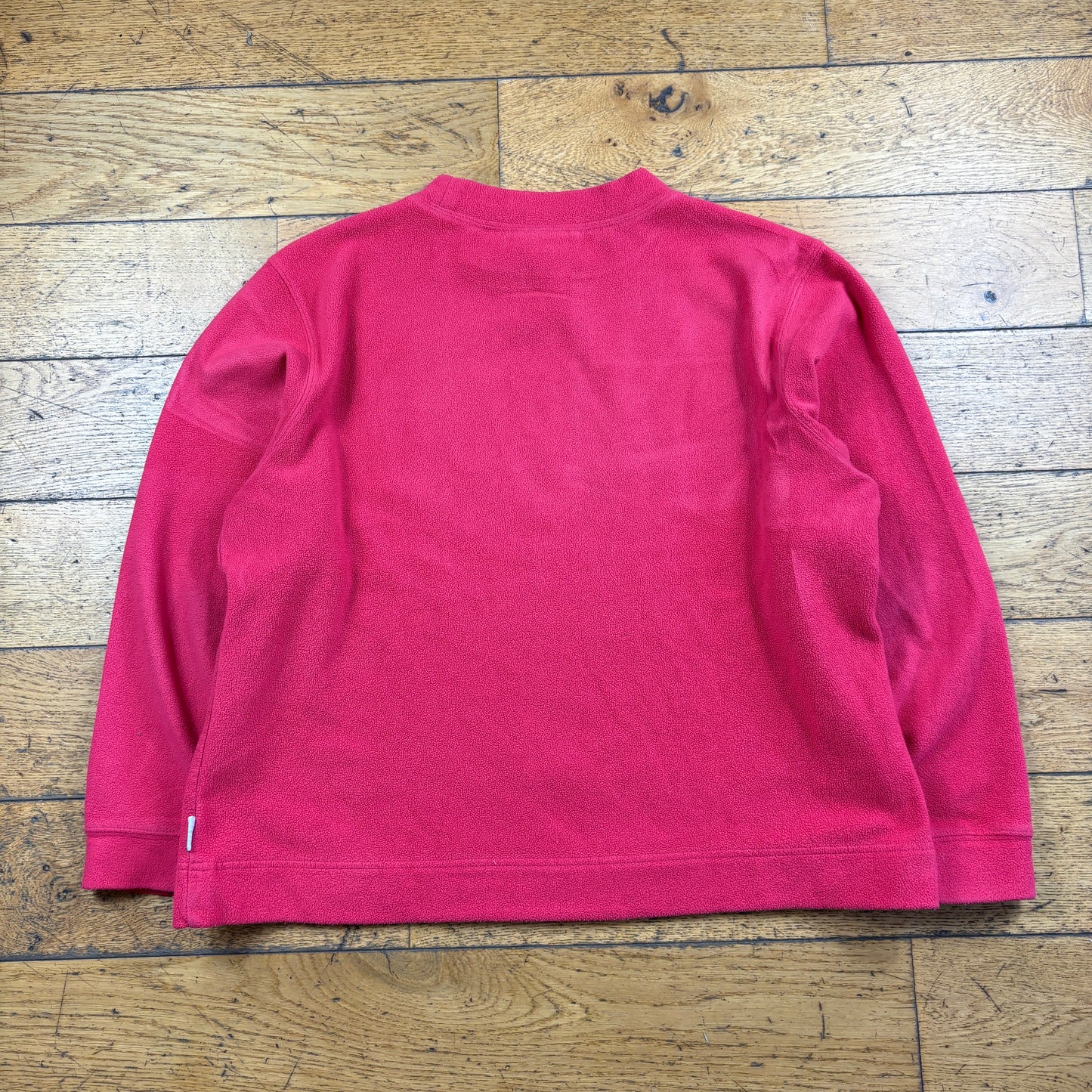Vintage Adidas Pink Boxy Embroidered Fleece Sweatshirt - L