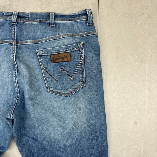 Vintage Wrangler Blue Straight Denim Workwear Jeans - 40