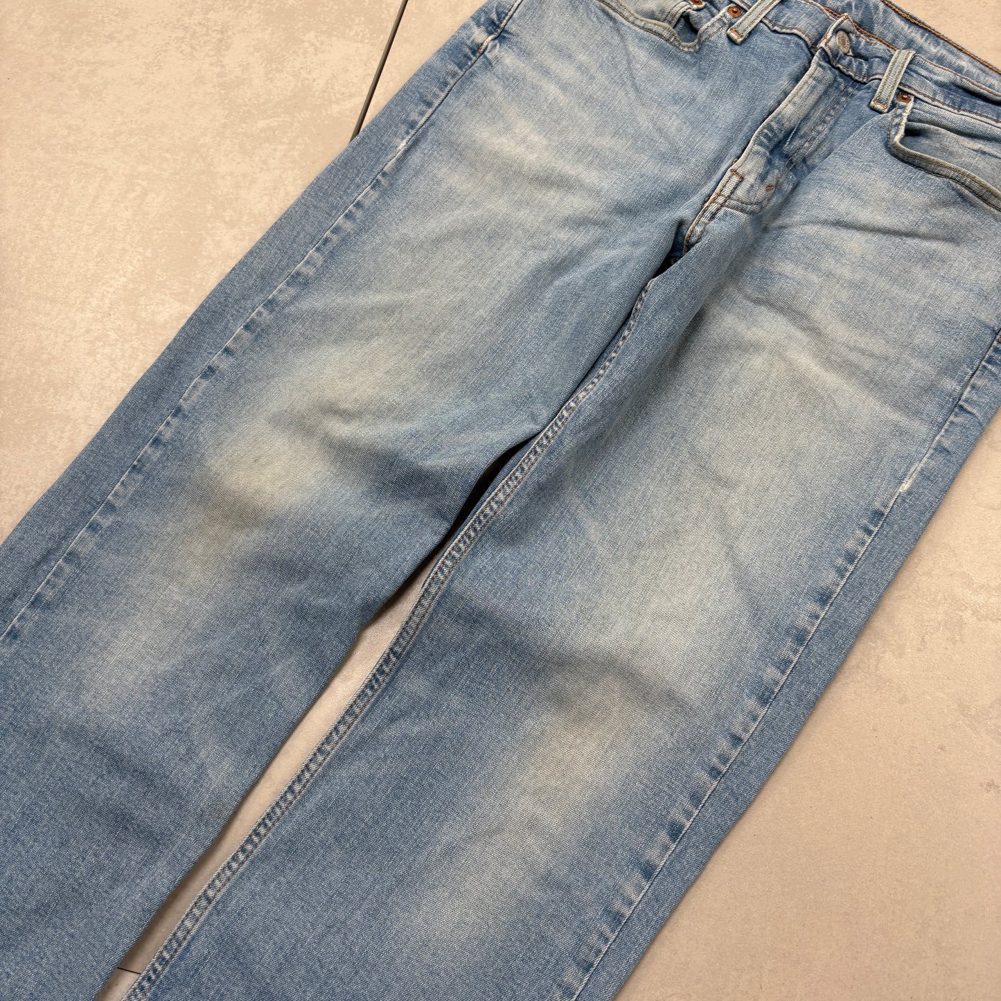 Vintage Levis 514 Slim Blue Denim Jeans - 34