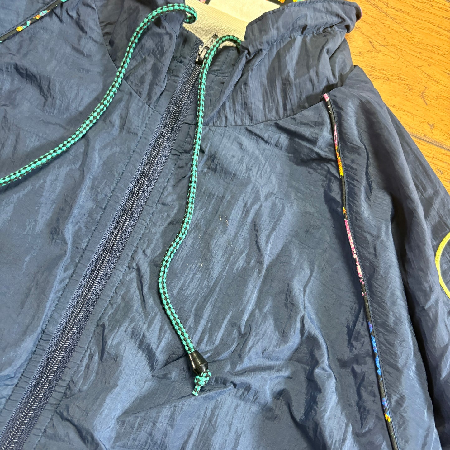 Vintage 90s Adidas Navy Tracksuit Track Shell Windbreaker Jacket - 2XL