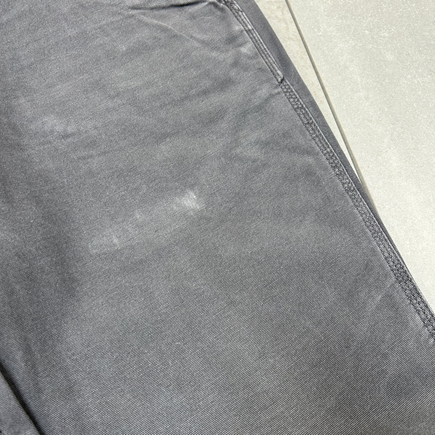 Vintage Carhartt Grey Workwear Carpenter Baggy Trousers - 34