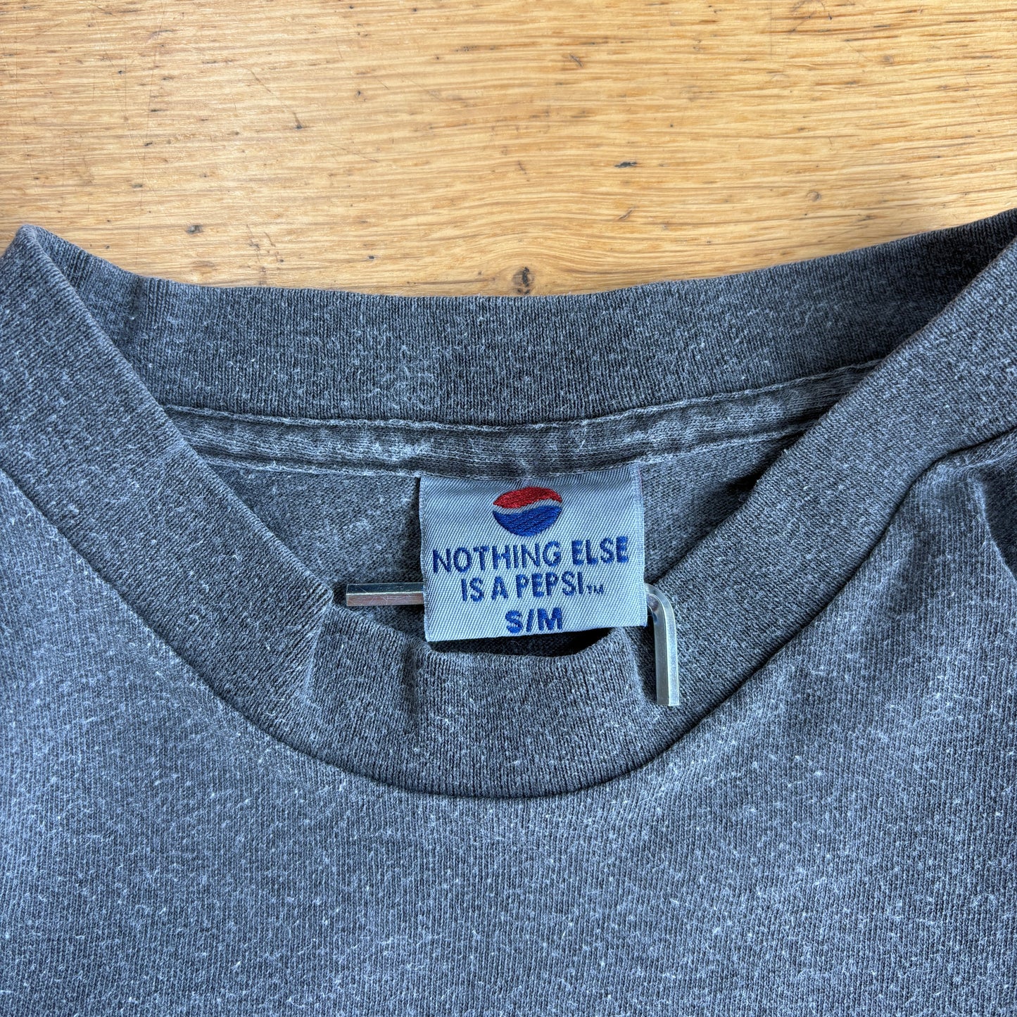 Vintage 90s Pepsi Grey Single Stitch Graphic T-Shirt - S