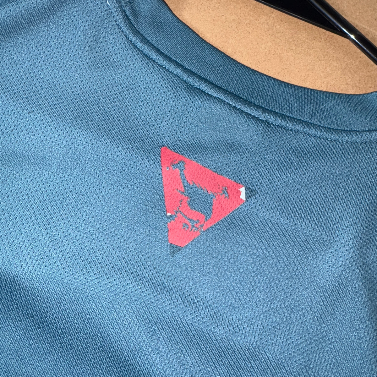 Oakley 00s Blue Grey Two Tone Technical T Shirt - XL