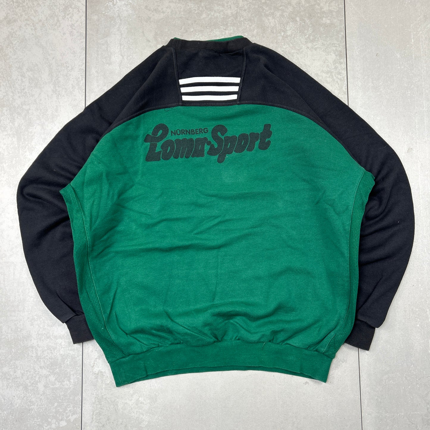 Vintage 90s Adidas Embroidered Green Sweatshirt - XL
