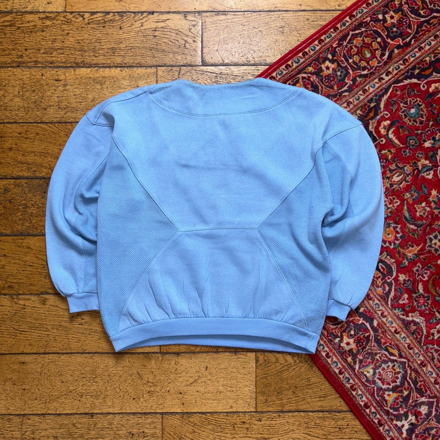 Vintage 90s Adidas Blue Womens Embroidered Sweatshirt - Size 8/10