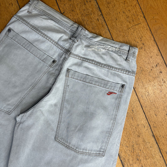 Vintage Traders Embroidered Hip Hop Blue Baggy Shorts Jorts - 32