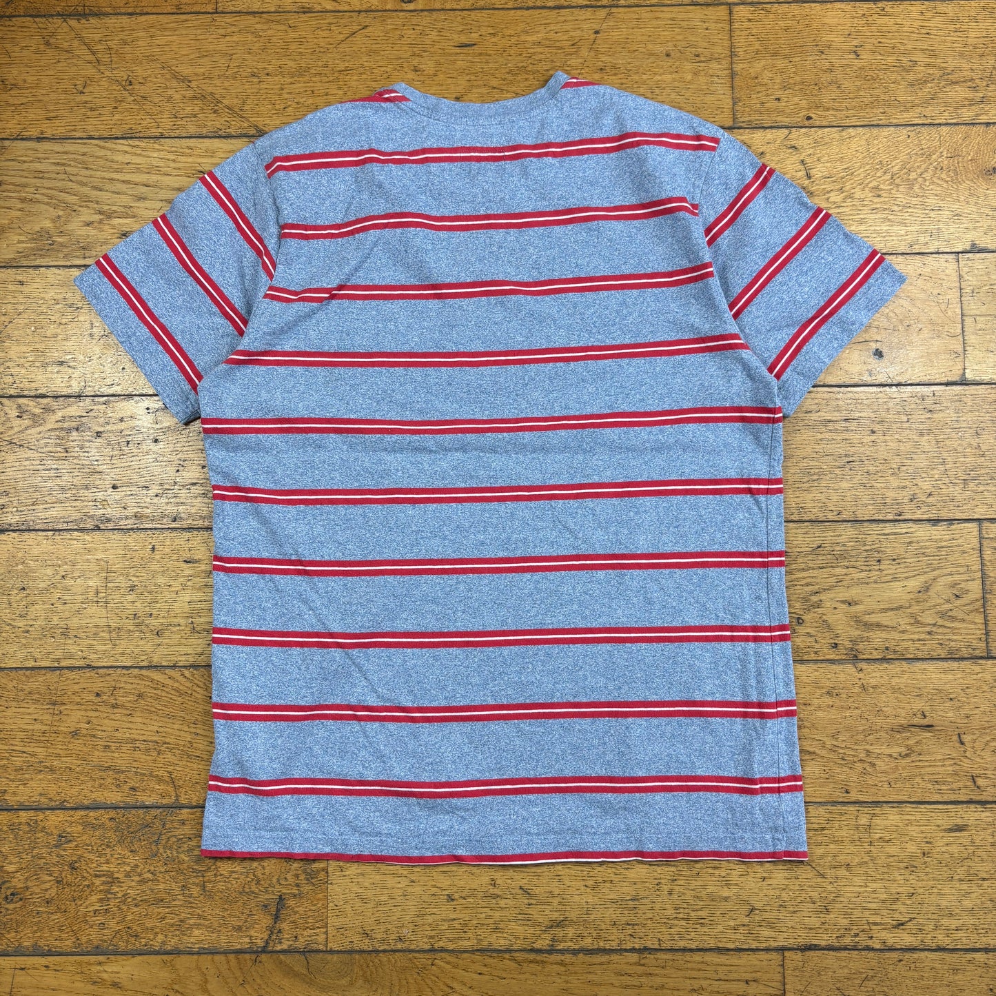 Vintage HUF Grey Skate Stripe T-Shirt - S