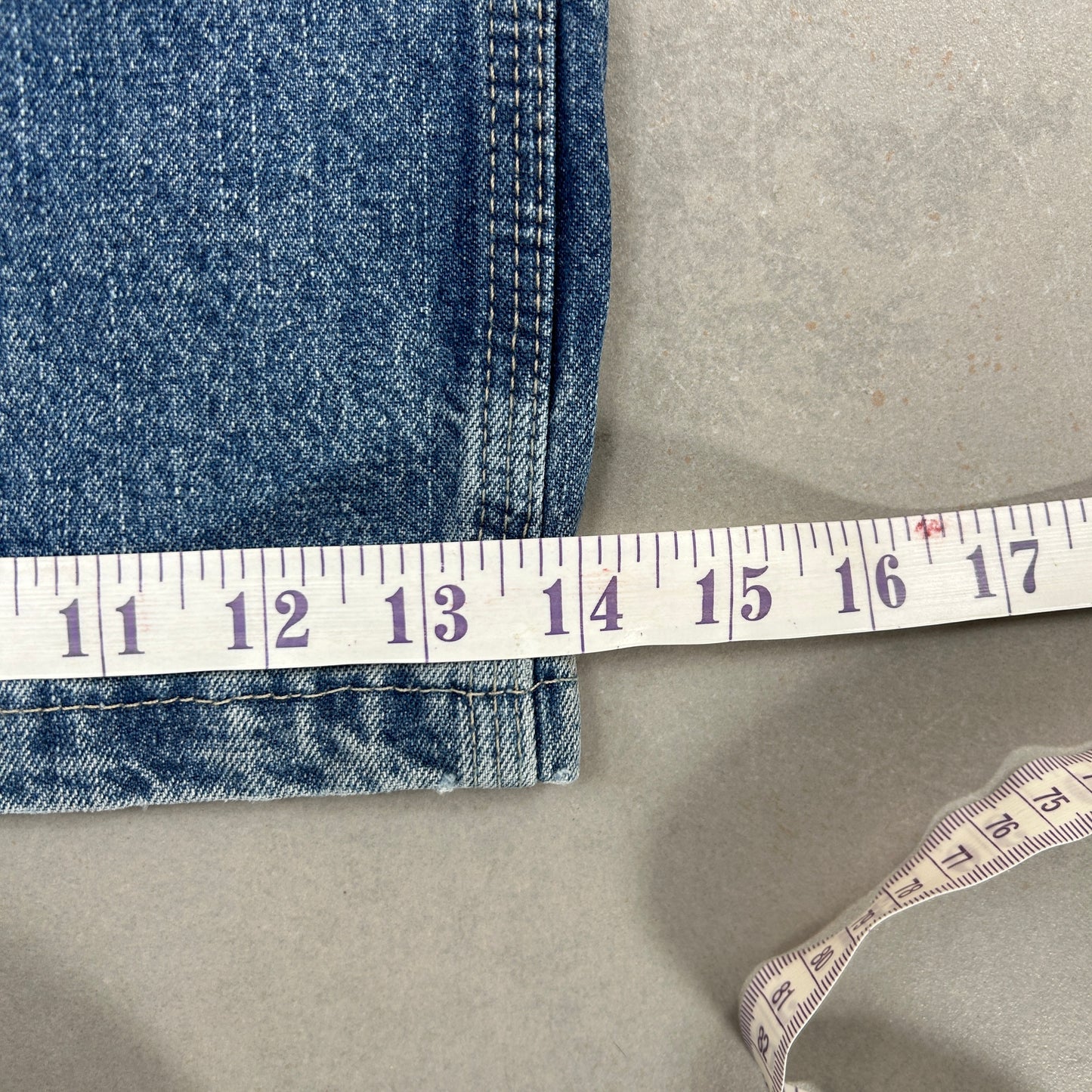 Vintage Wrangler Blue Denim Carpenter Baggy Shorts - 42