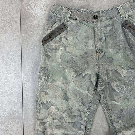 Vintage Real Tree Camo Khaki Workwear Hunting Trousers - Size 8