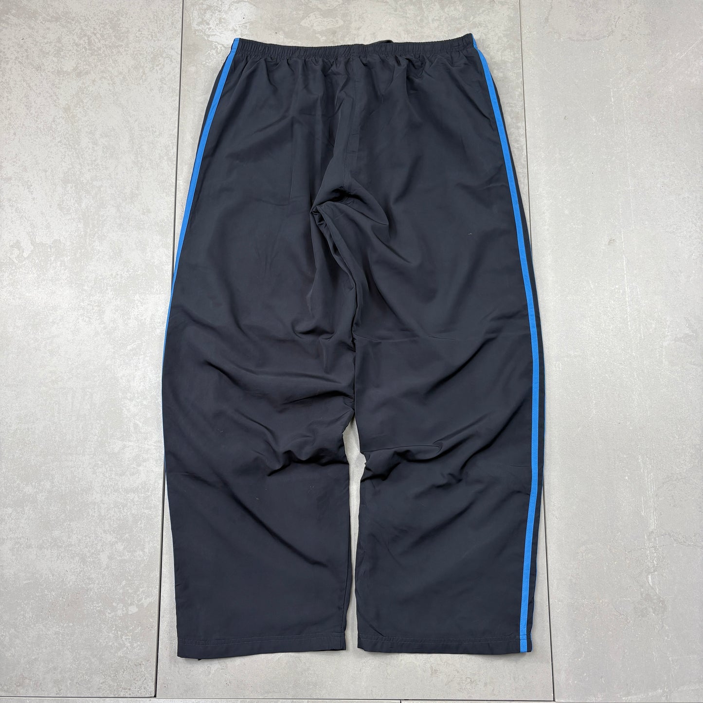 Vintage Adidas Black Baggy Tracksuit Sweatpants Track Pants Bottoms - XL