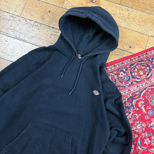 Vintage Dickies Black Embroidered Hoodie Sweatshirt - XL