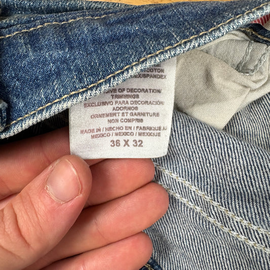 Vintage Dickies Blue Workwear Carpenter Baggy Jeans - 36