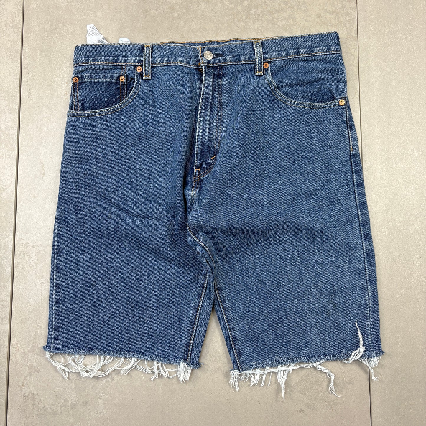 Vintage Levis 517 Blue Denim Shorts - 36