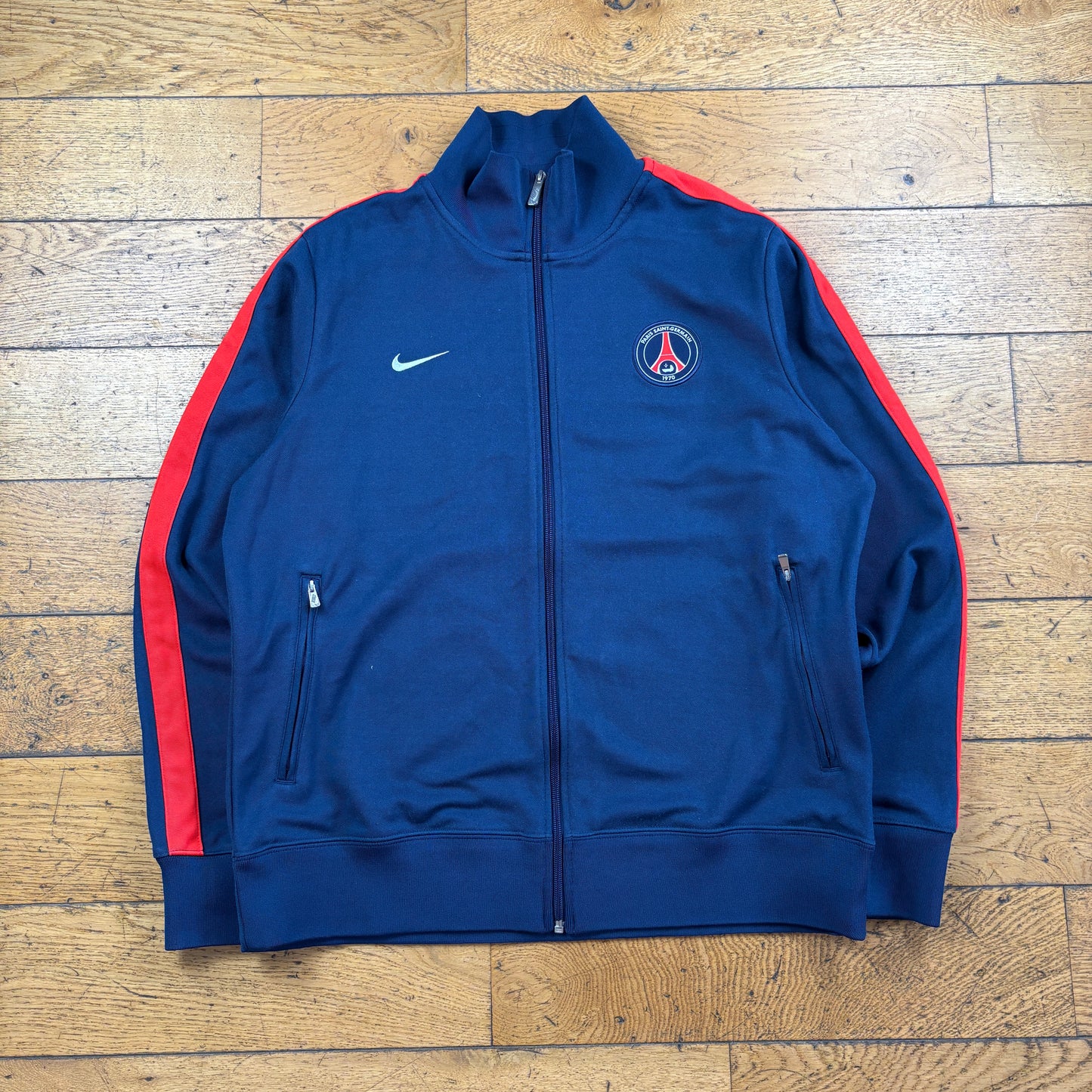 Vintage Nike PSG Navy Football Tracksuit Jacket - XL