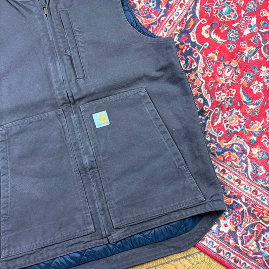 Vintage Carhartt Brown Gilet Vest Workwear Jacket - M