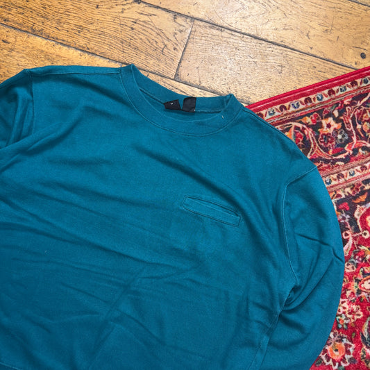 Vintage Patagonia Womens Green Blue Sweatshirt - S