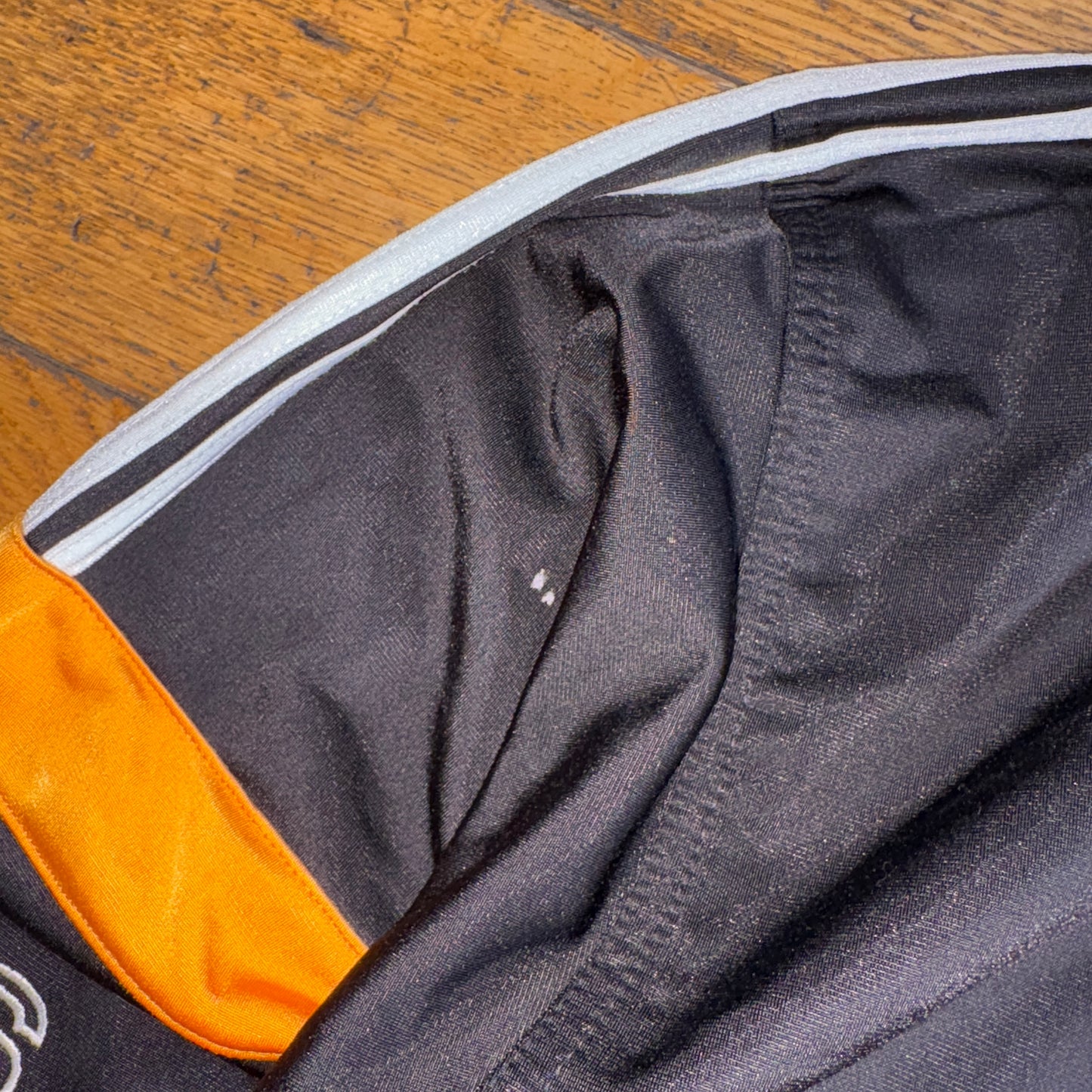 Vintage Adidas Black Orange 90s Tracksuit Track Shell Windbreaker Jacket - M