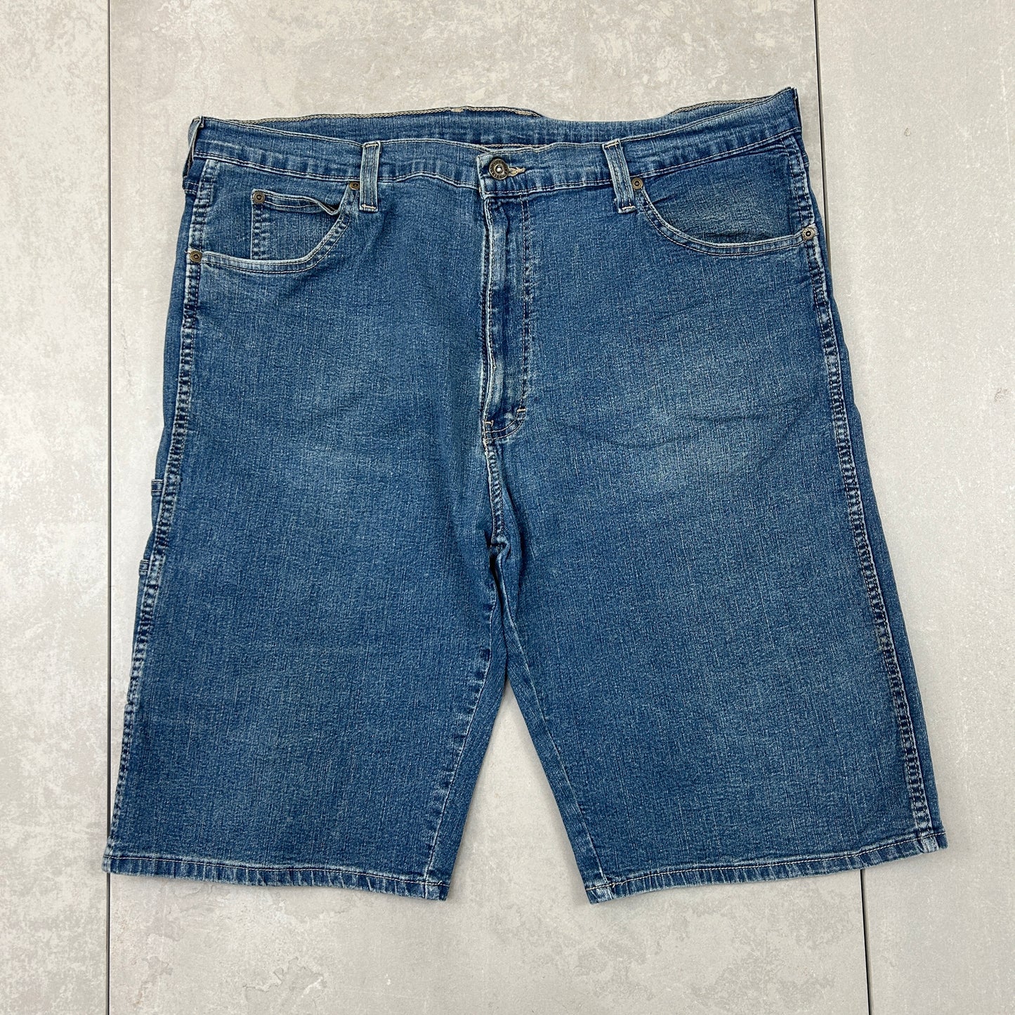 Vintage Dickies Workwear Carpenter Blue Baggy Shorts - 40