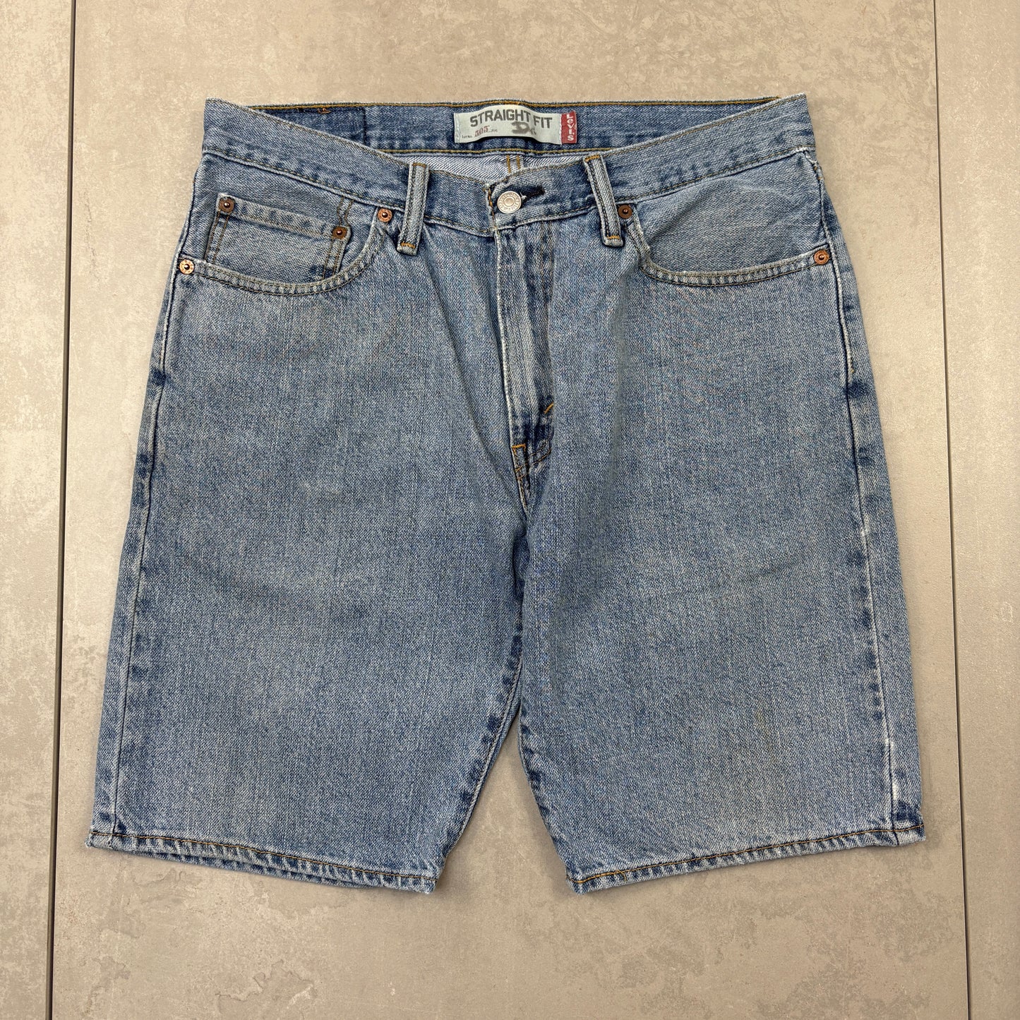 Vintage Levis 505 Blue Denim Shorts - 32