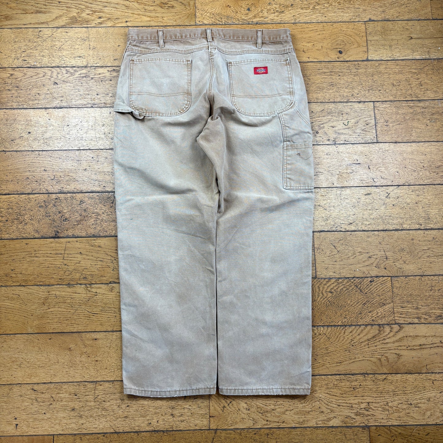 Vintage Dickies Brown Workwear Carpenter Baggy Trousers - 38