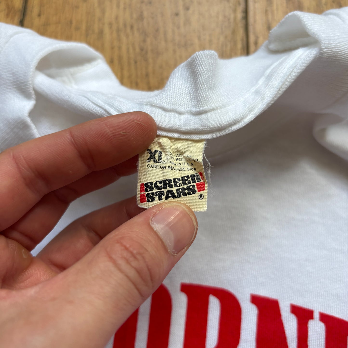 Vintage 1987 California Cooler Single Stitch White Graphic T-Shirt - S