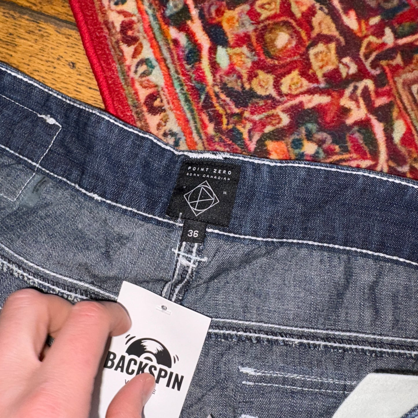 Vintage Blue Denim Shorts - 36