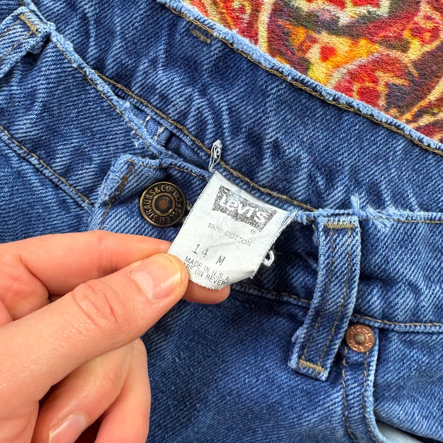 Vintage Levis Womens Blue Denim Jeans - Size 10