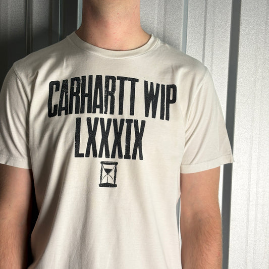Vintage Carhartt White Graphic T-Shirt - M