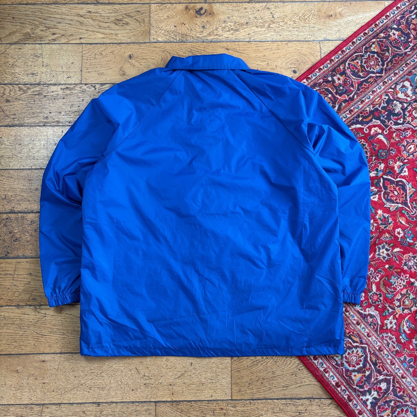 Vintage Blue Nylon Coach Harrington Jacket - XXL