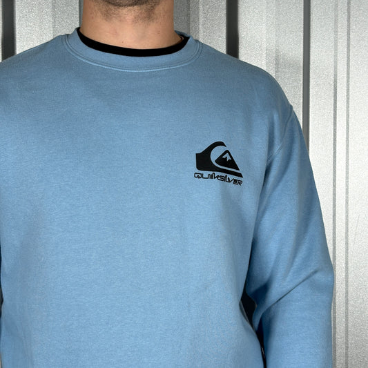 Quiksilver Blue Surfwear Sweatshirt - S